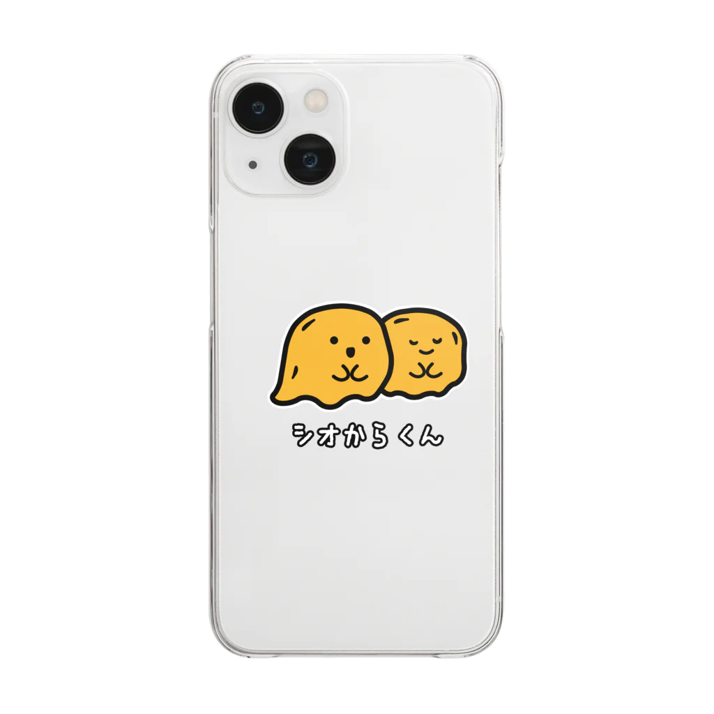 SS SHOP 【SOVL GOODS】のシオからくん クリアスマホケース