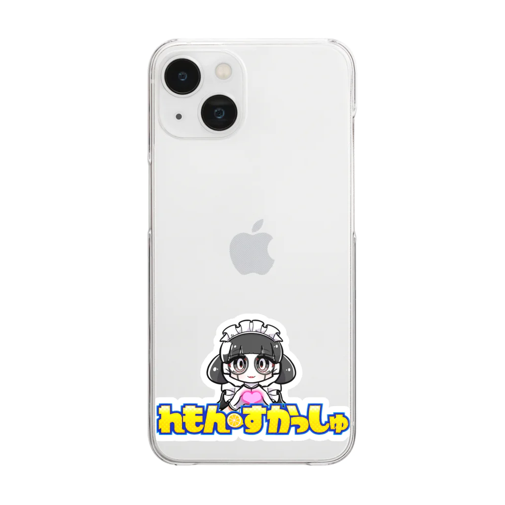 れもん・すかっしゅの女子キャンパーレモコ Clear Smartphone Case