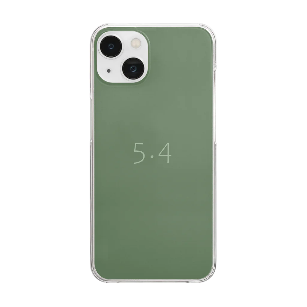 「Birth Day Colors」バースデーカラーの専門店の5月4日の誕生色「ビニヤード・グリーン」 Clear Smartphone Case