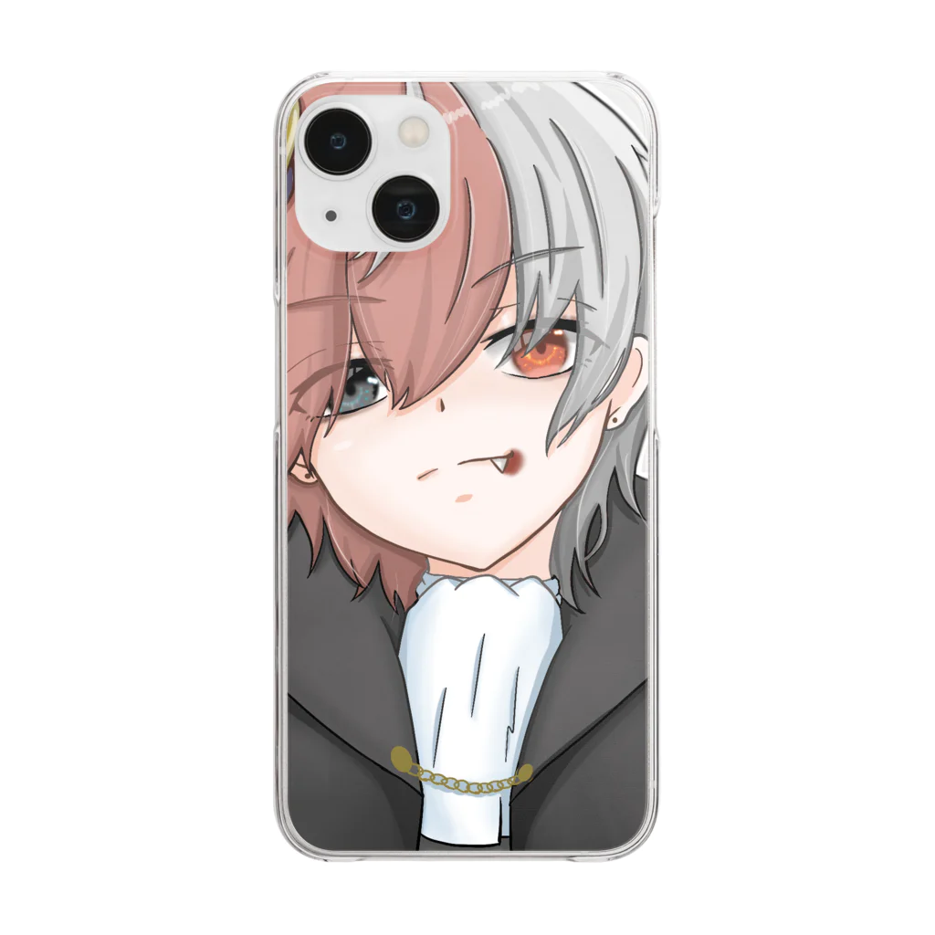 😈天魔ゆらふ👼のゆらふグッズ4 Clear Smartphone Case