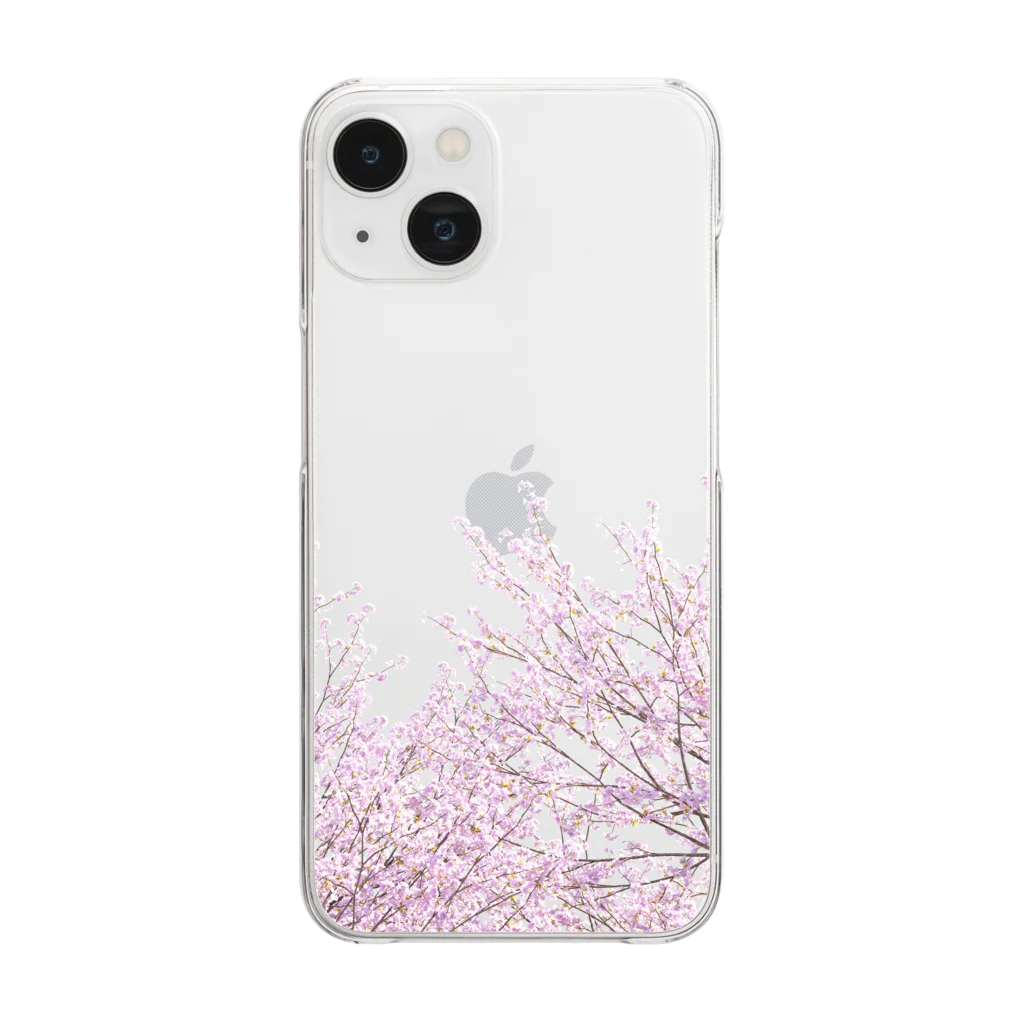 sakura365のSAKURA365 桜の木 Clear Smartphone Case