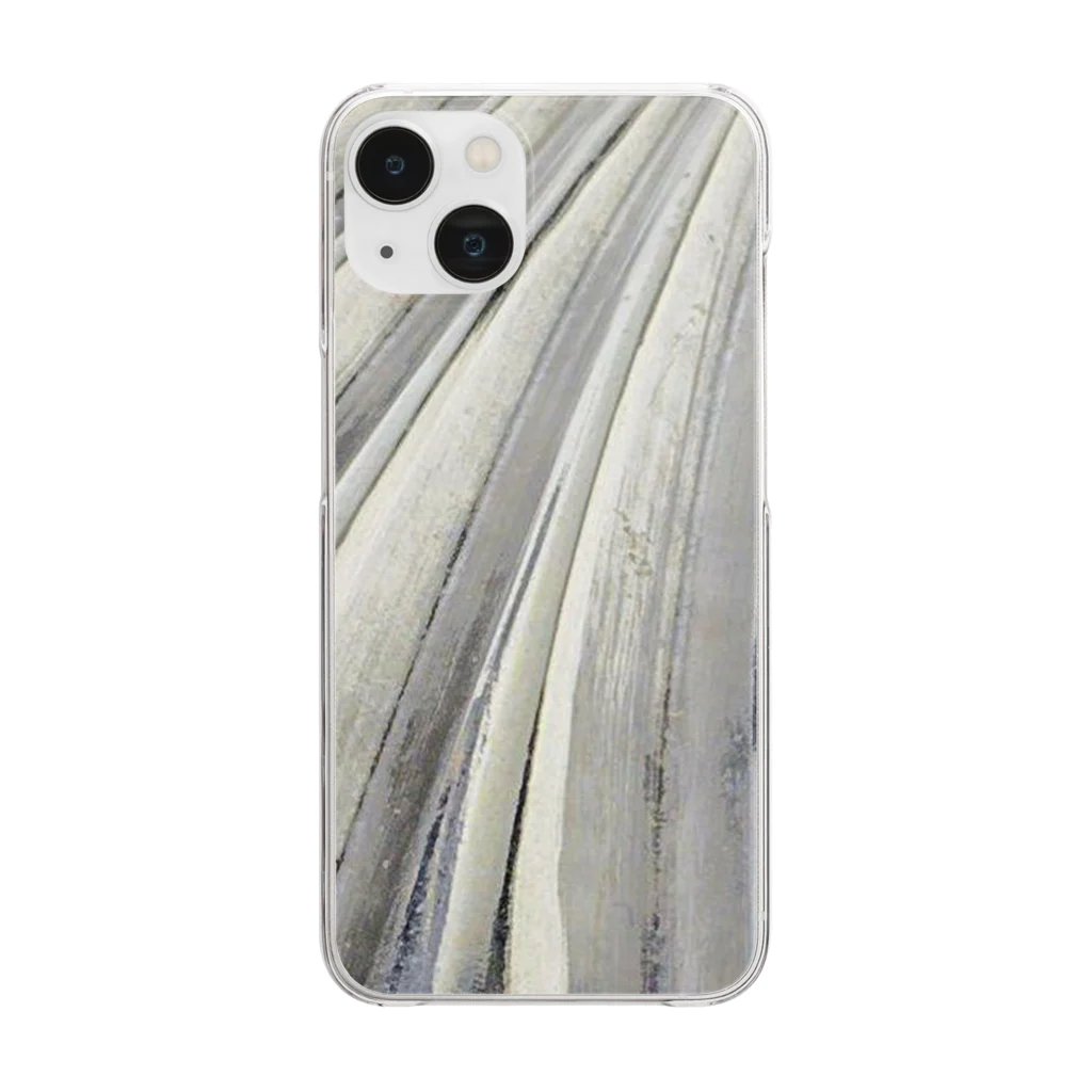 PALA's SHOP　cool、シュール、古風、和風、の金属マテリアル Clear Smartphone Case