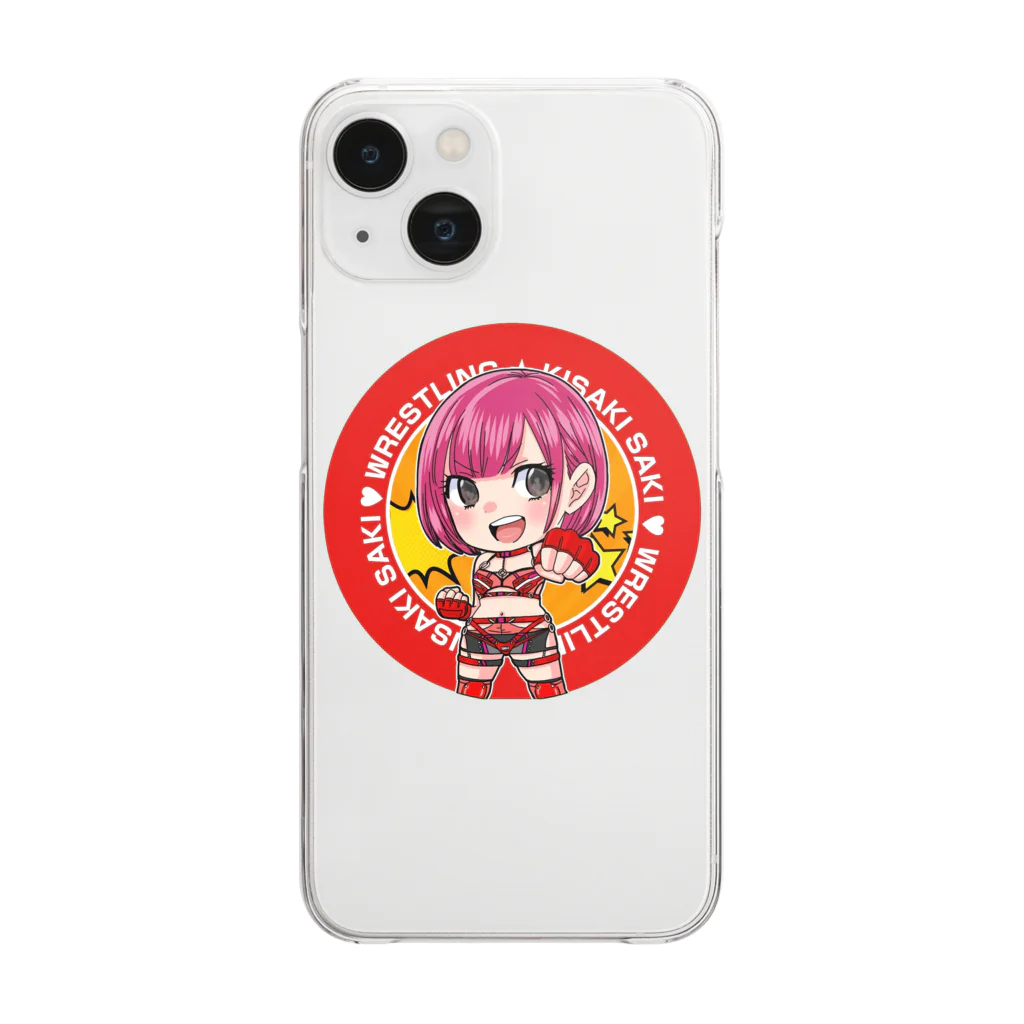 KISAKISAKI_Merchの樹咲早姫のリングファイト Clear Smartphone Case