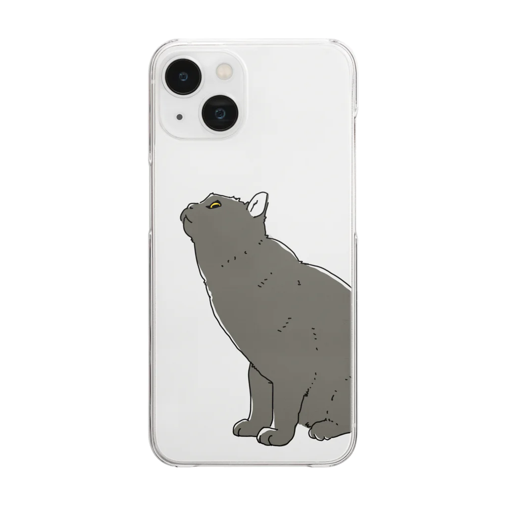 yosseaの黒田 猫さんのスマホケース Clear Smartphone Case