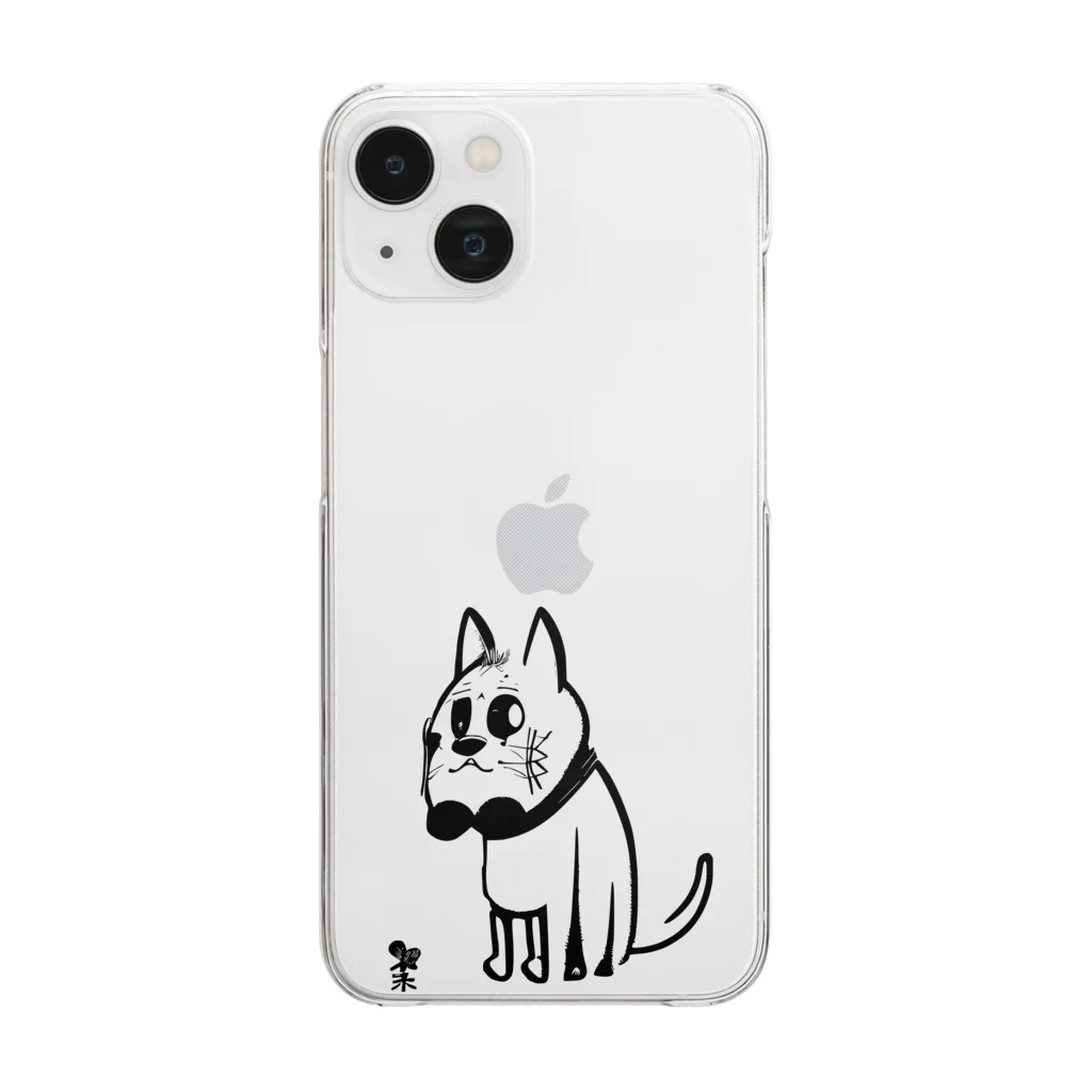 ダンディーおじさんのお店のダンディー犬さん第2弾 Clear Smartphone Case