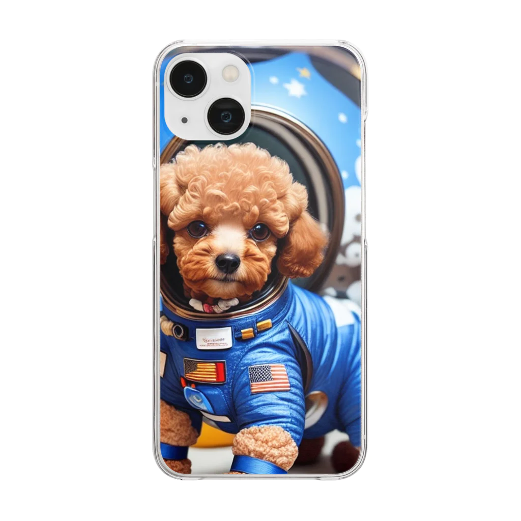 Pet_Charmの宙飛行士のような姿で登場!! Clear Smartphone Case