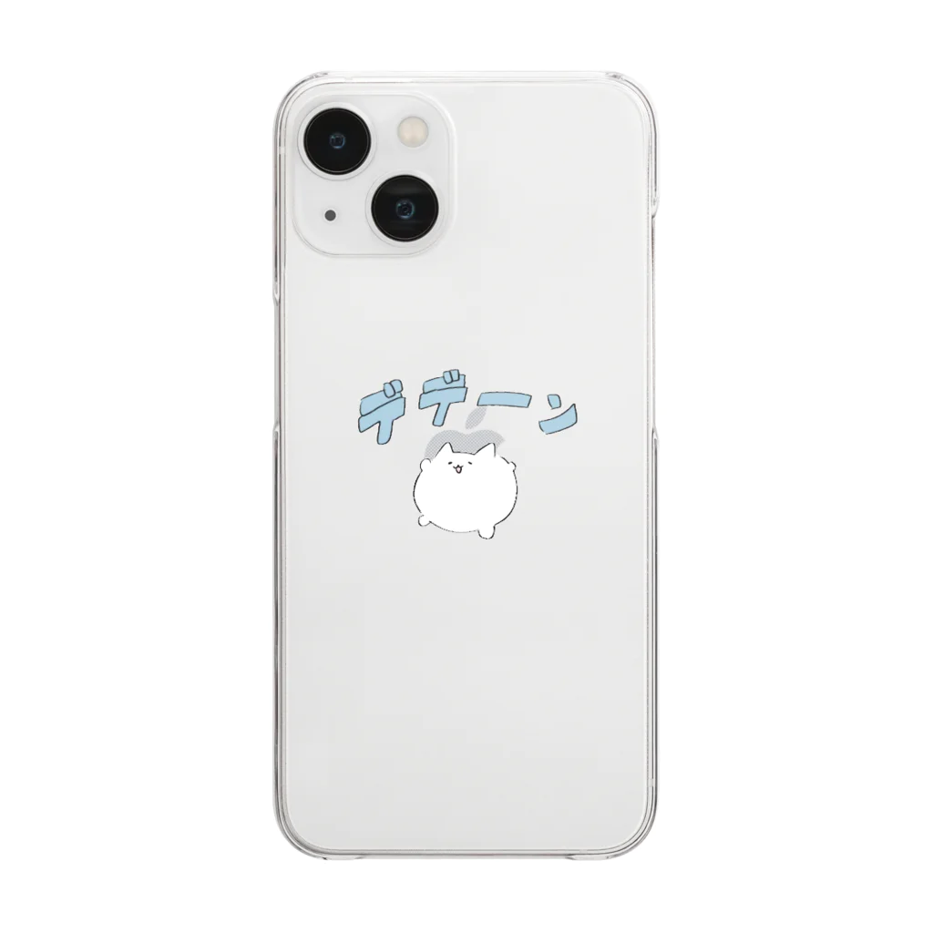 うる。のデデーンねこたん Clear Smartphone Case