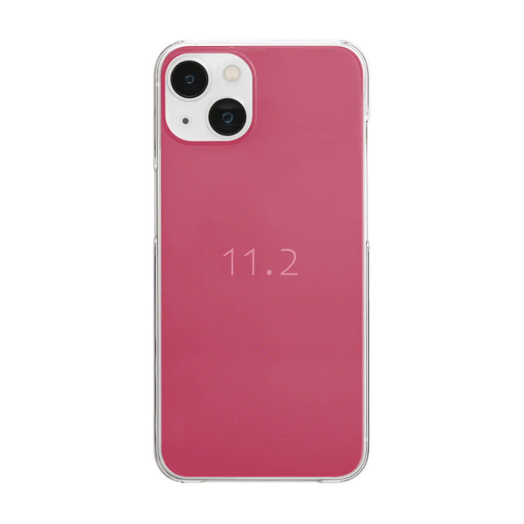 「Birth Day Colors」バースデーカラーの専門店の11月2日の誕生色「ラズベリー・ワイン」 Clear Smartphone Case