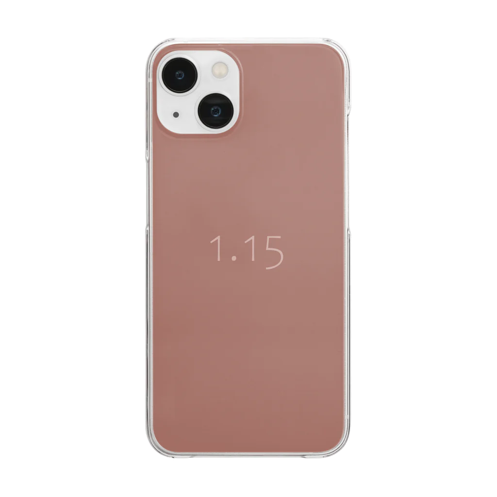 「Birth Day Colors」バースデーカラーの専門店の1月15日の誕生色「シーダーウッド」 Clear Smartphone Case