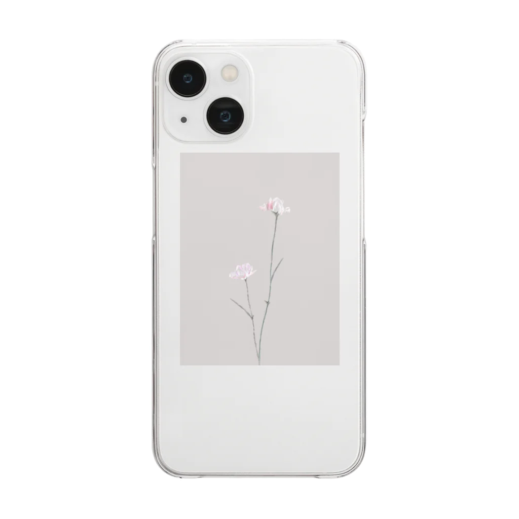 rilybiiのtwo pinkcarnation , sakura milk tea . Clear Smartphone Case