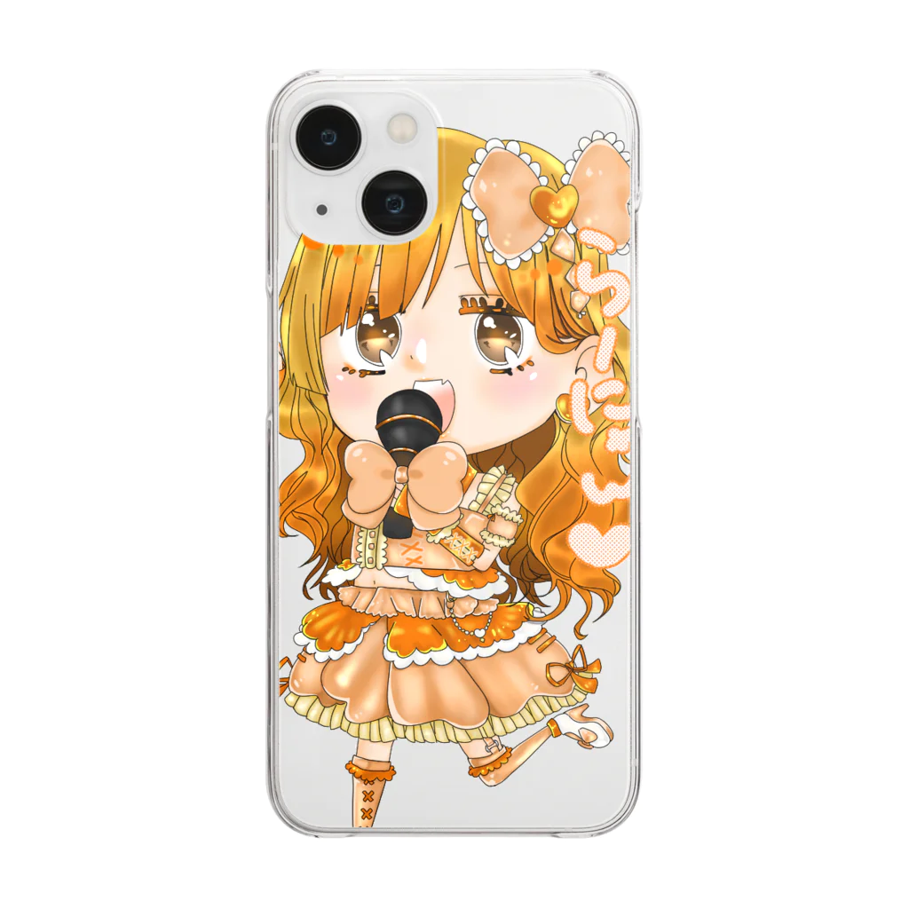 ホルモンのらーにゃん Clear Smartphone Case