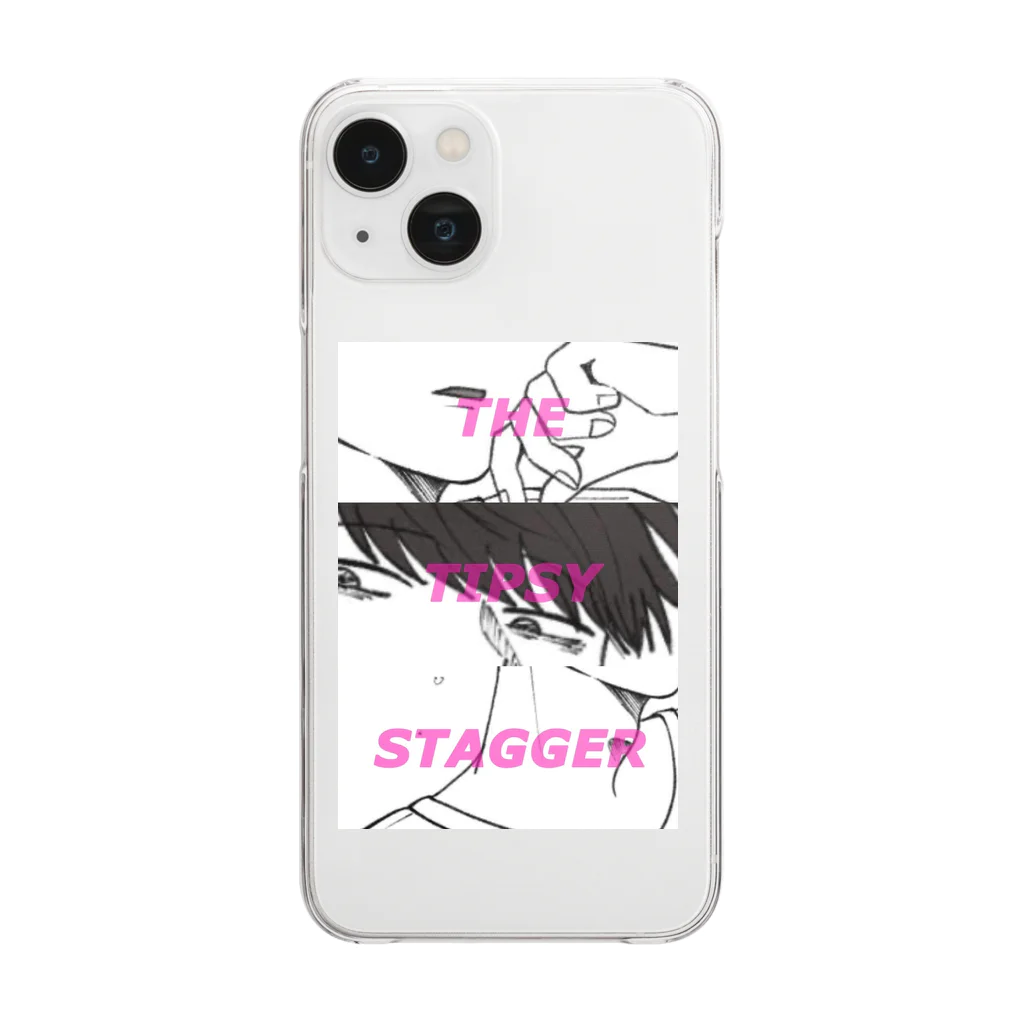 はんぺん屋のTHE TIPSY STAGGER クリアスマホケース