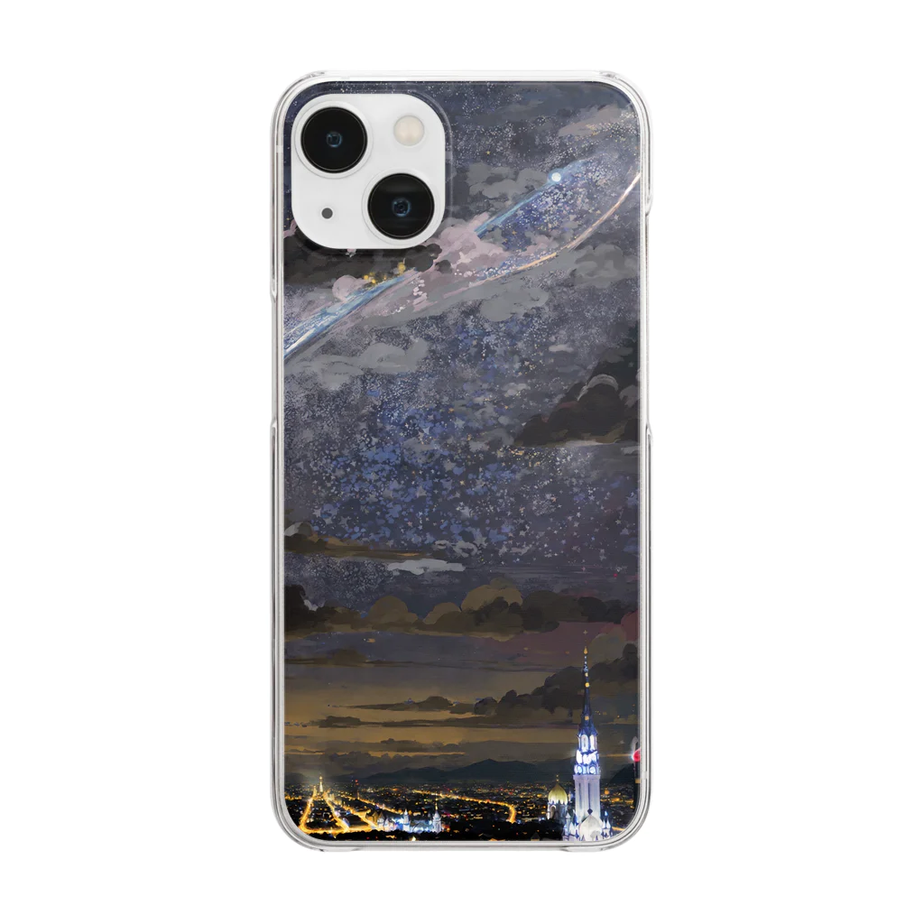 maitの夜空01 Clear Smartphone Case