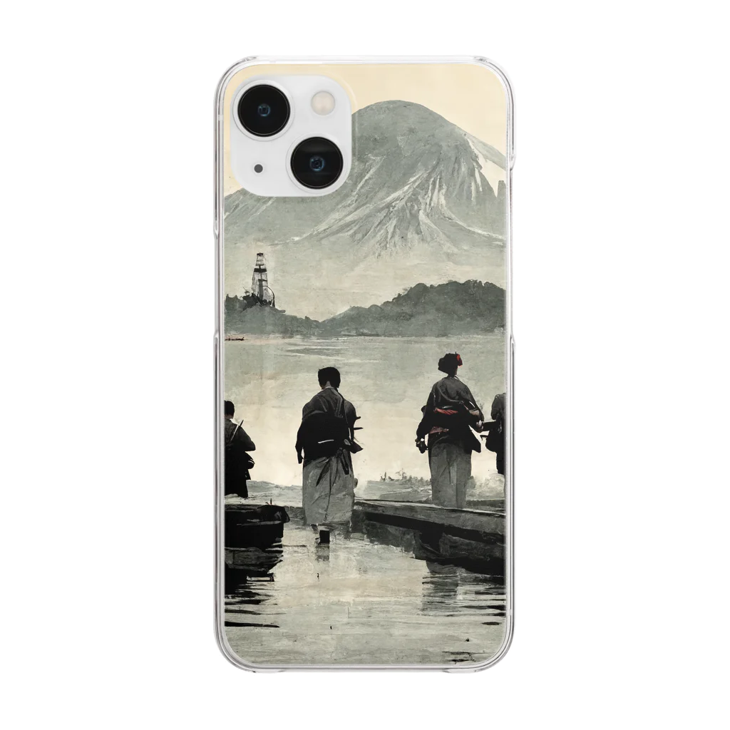 Spl_MuteのFishing For Fuji Clear Smartphone Case