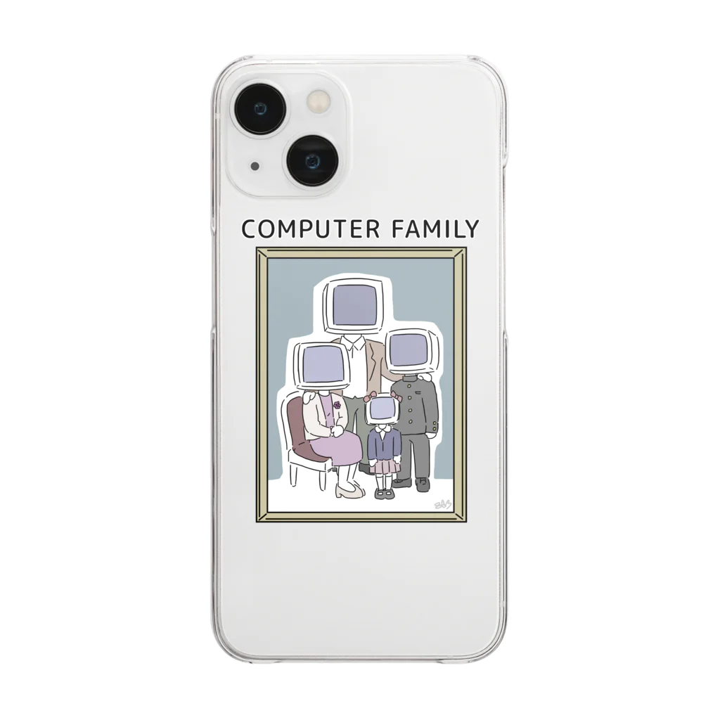 はちよんごのコンピューターファミリー Clear Smartphone Case