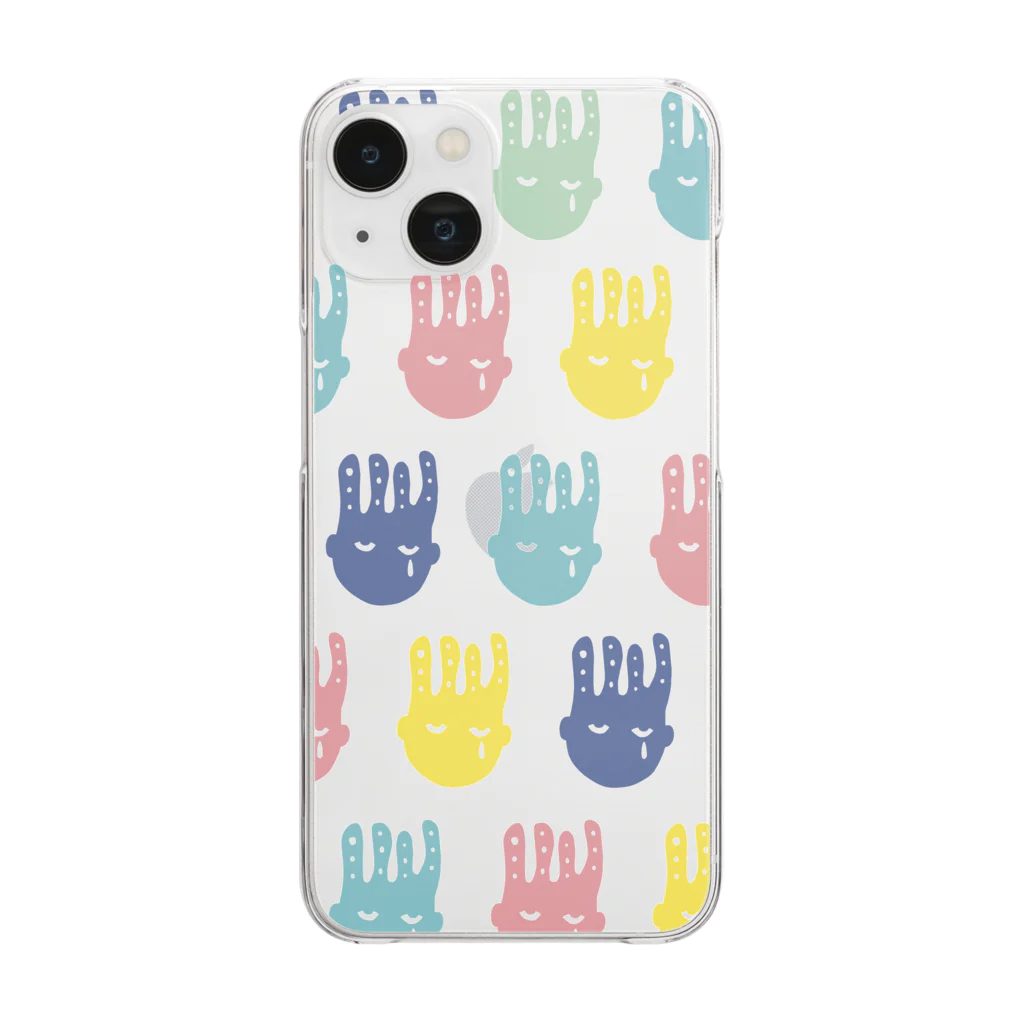 Saaya Pajamandam Goodsの38Pajama カラフル Clear Smartphone Case