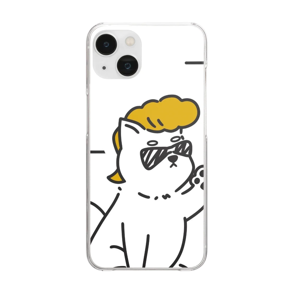 REO-REOのワンキー犬 Clear Smartphone Case