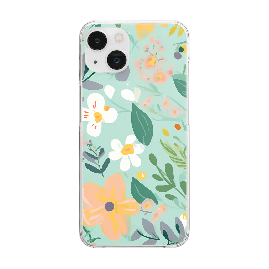 Playful Planetのflower 2 Clear Smartphone Case