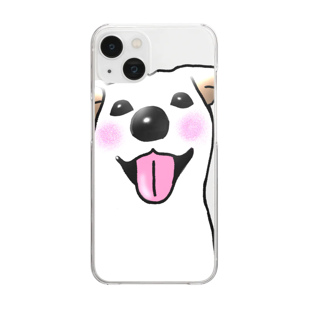 kyu-pittoのうちのわんこ（ノーマルver ） Clear Smartphone Case