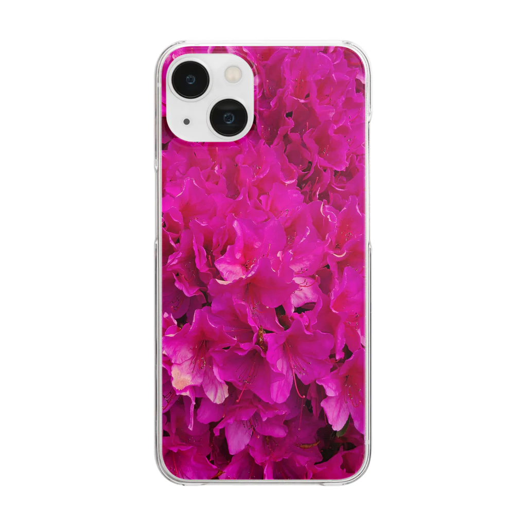 マリーゴールドのピンクの塊 Clear Smartphone Case