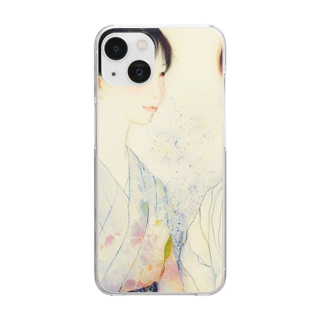 絵描きのシロウの二人のきれいな女 Clear Smartphone Case