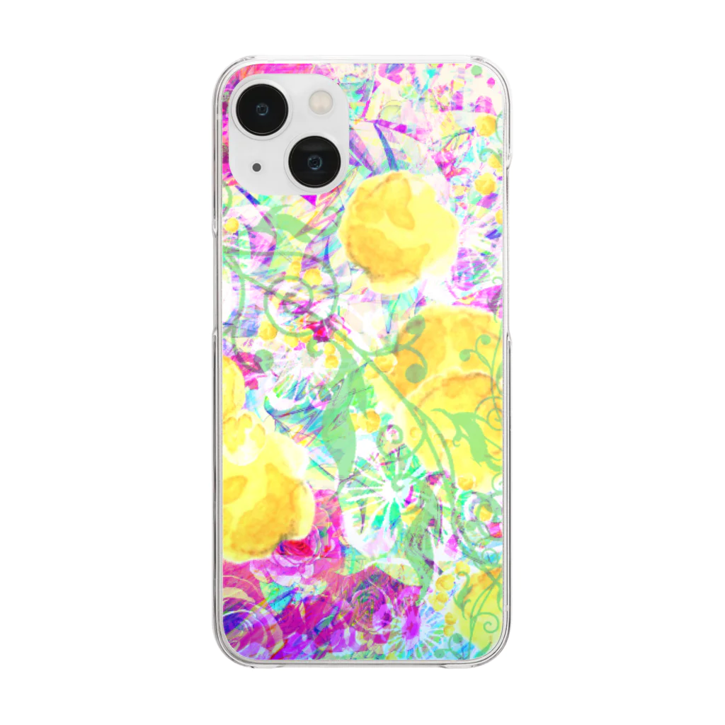 ✨🌈✨ユラクラカン🇯🇵 ✨🌈✨の🌹✨開花🌹✨ Clear Smartphone Case