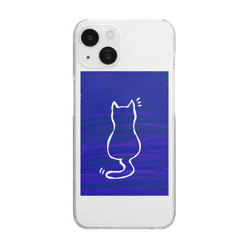 1080shopのねこ Clear Smartphone Case