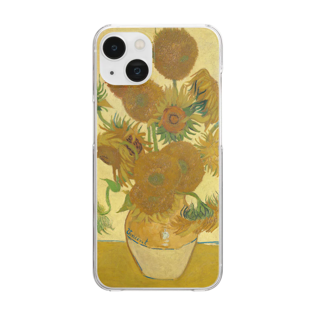 世界美術商店のひまわり / Sunflowers Clear Smartphone Case