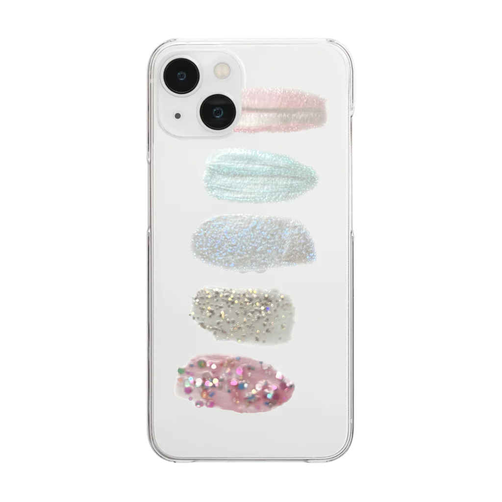 ファッションパフェのきらきら Clear Smartphone Case