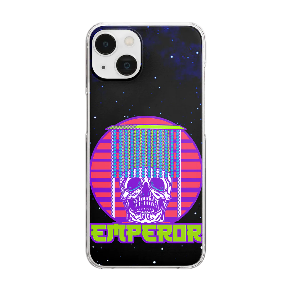 中華呪術堂（チャイナマジックホール）のspace skeleton emperor Clear Smartphone Case