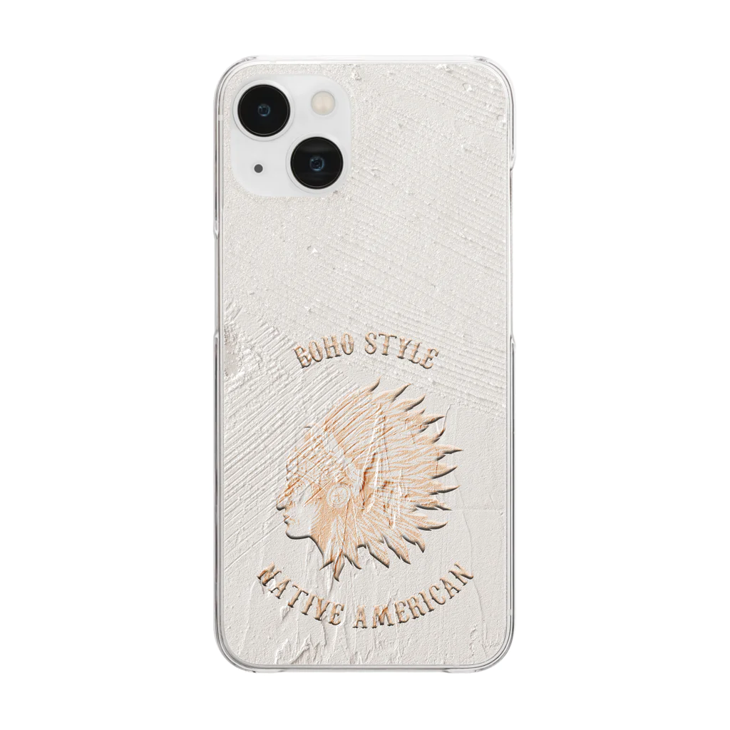 LOFT KEITHのBOHO STYLE-NATIVE AMERICAN- Clear Smartphone Case