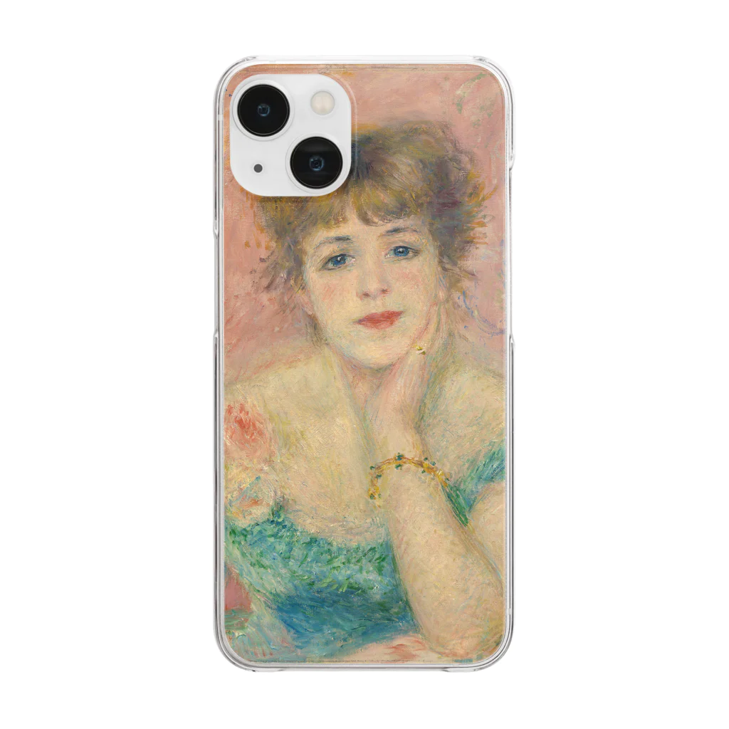 世界美術商店の女優ジャンヌ・サマリーの肖像 / Portrait of the Actress Jeanne Samary Clear Smartphone Case