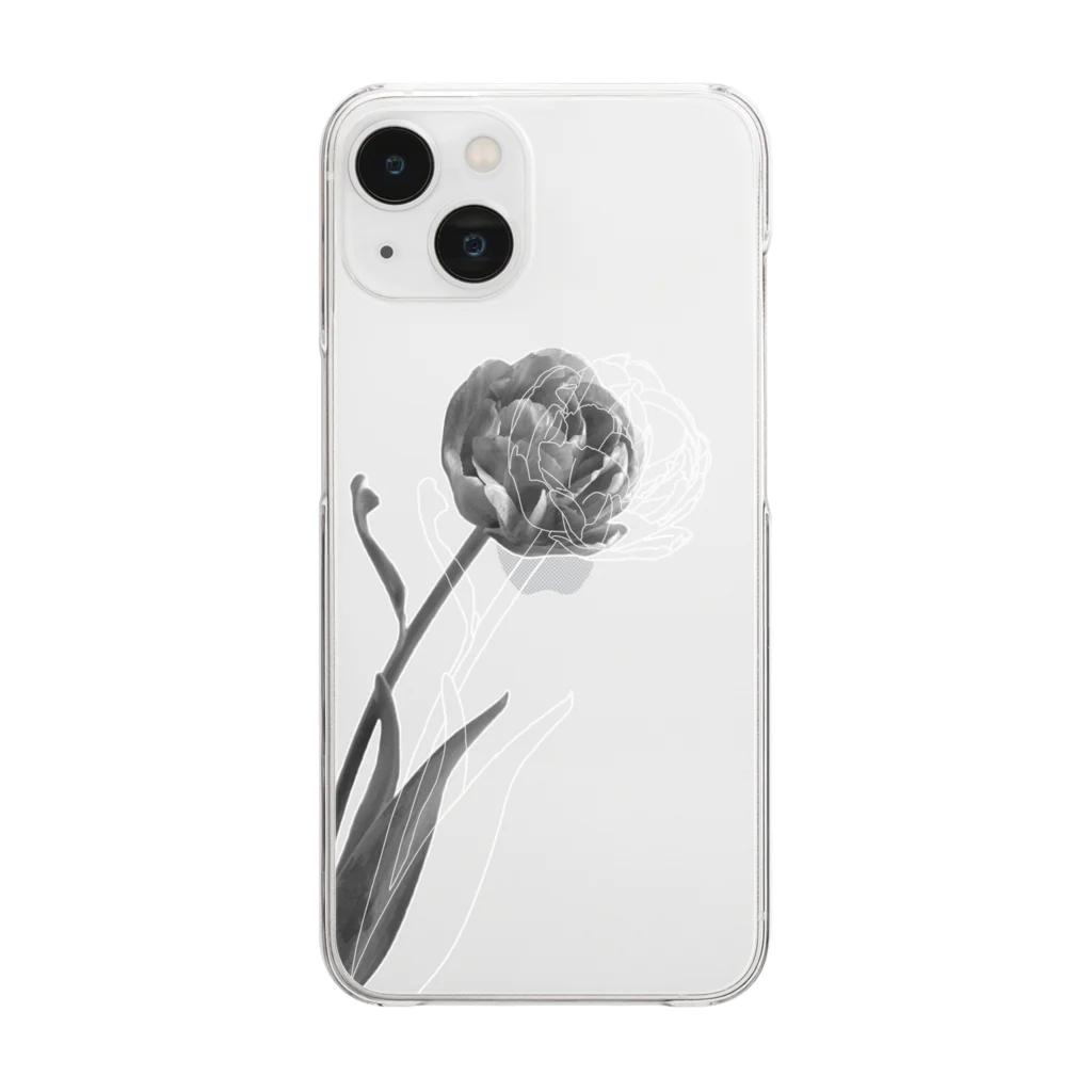 Rukikiの八重咲きチューリップ Clear Smartphone Case