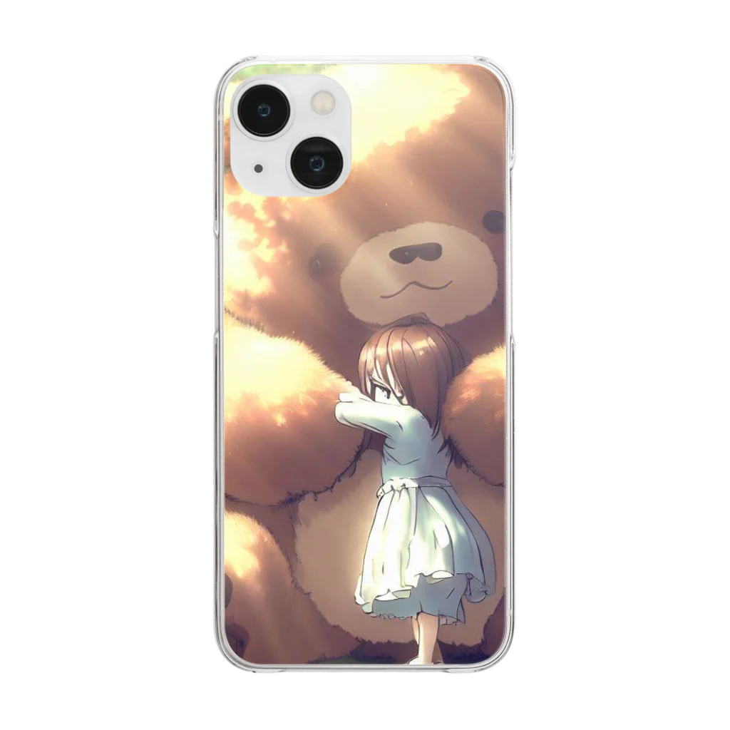 sweetsmailstudioの森のくまさん Clear Smartphone Case