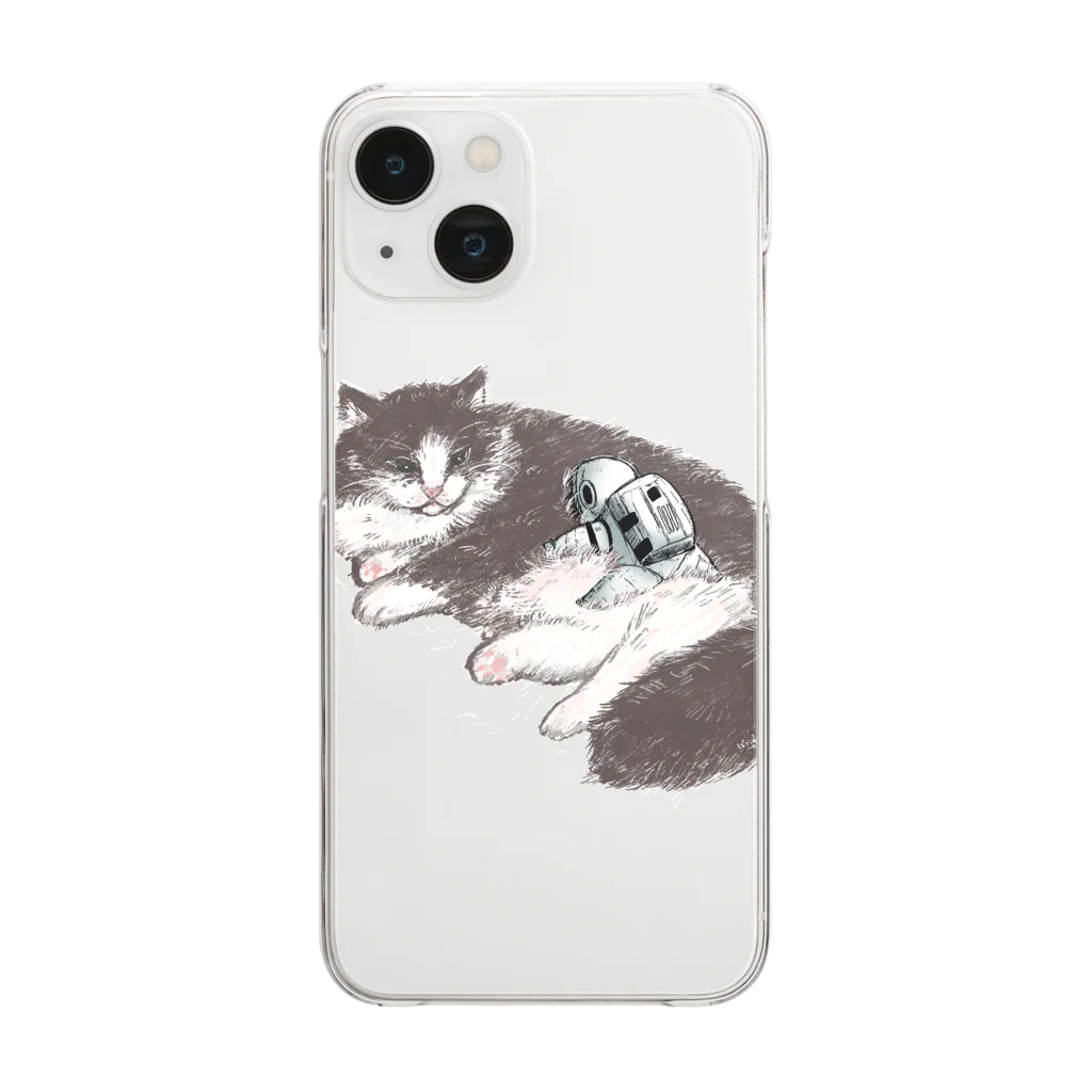 ばろうずのオブジェクト「猫」 Clear Smartphone Case