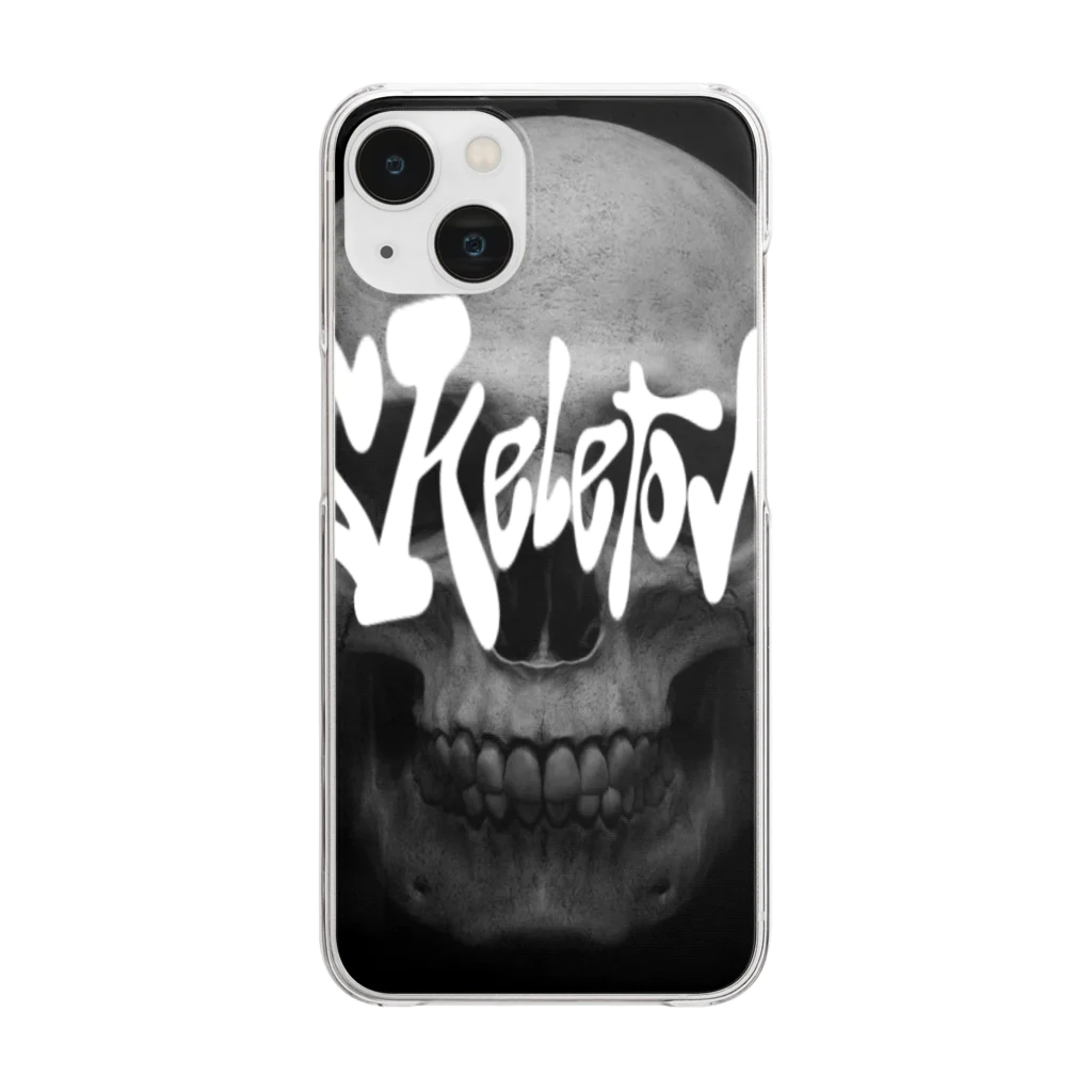 SunUnderGroundのskeleton Clear Smartphone Case