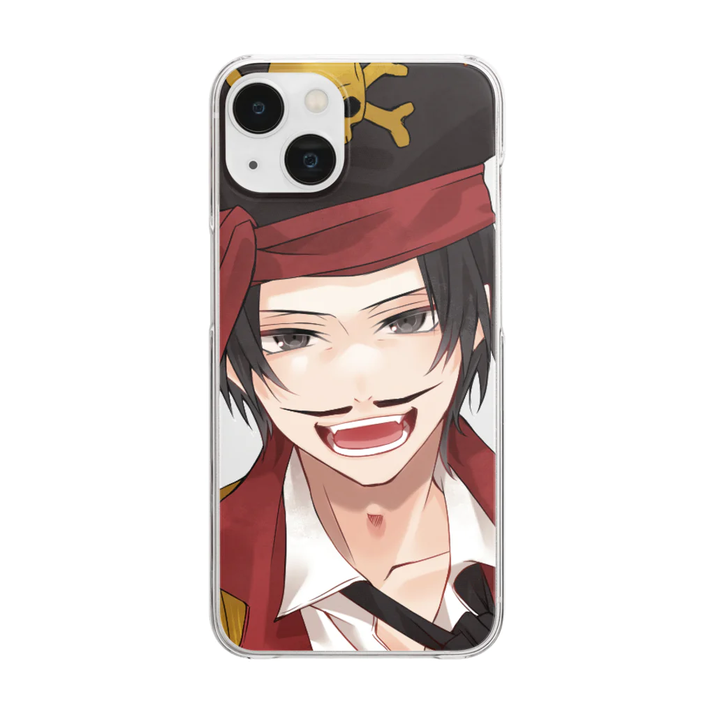 roger_spoonのロジャー Clear Smartphone Case