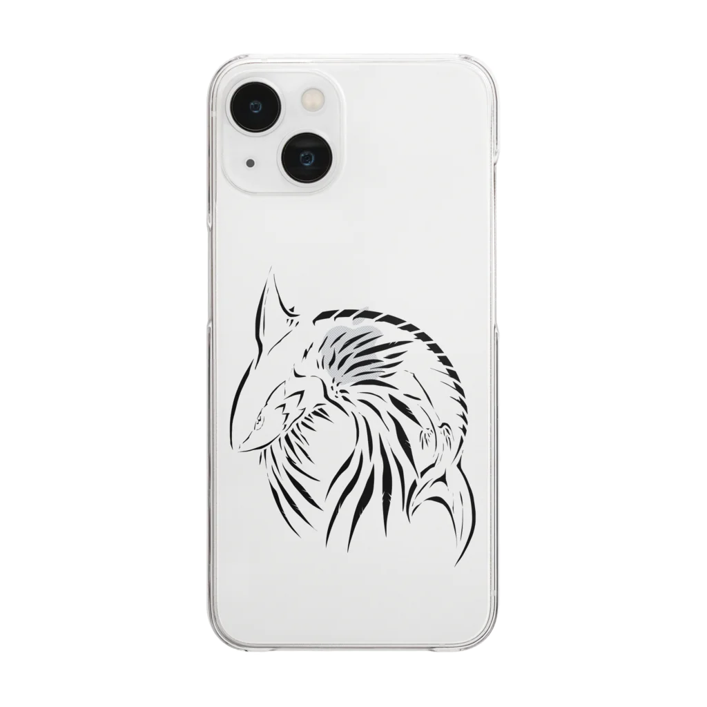 TsuzeraのAmazame Tribal ver Clear Smartphone Case