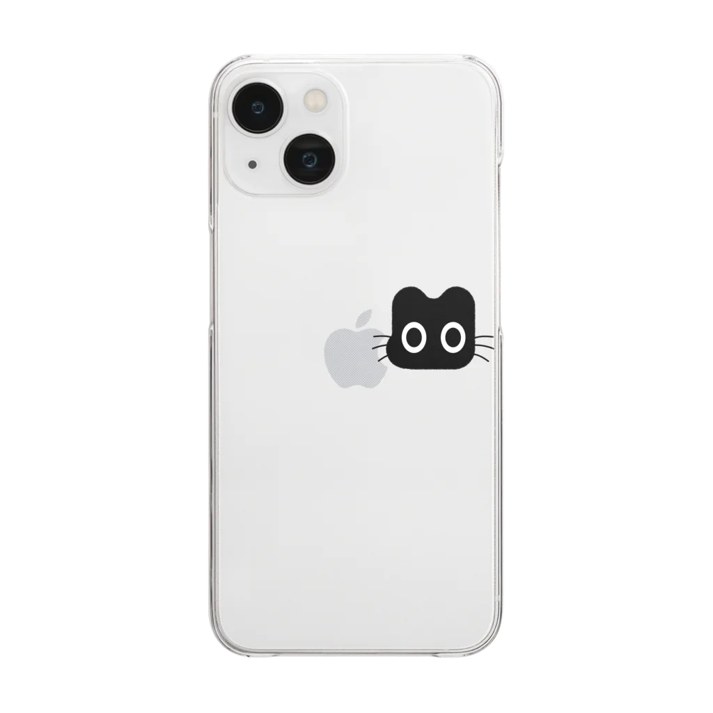 Suzutakaのくろねこクロル（かじってないよ） Clear Smartphone Case