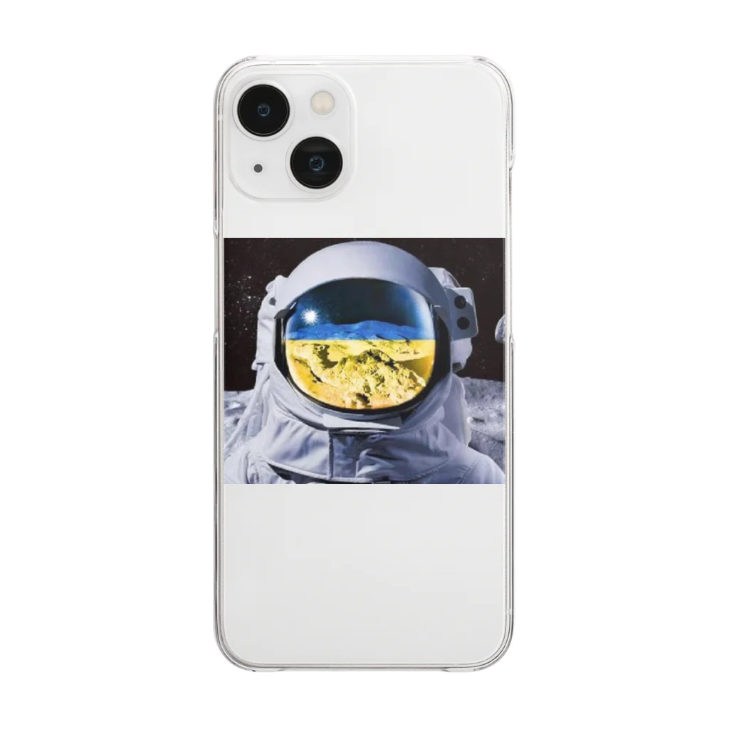 Charity Ukraine Shopの宇宙のウクライナ Clear Smartphone Case