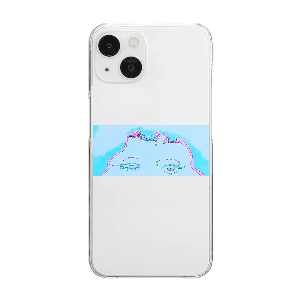 塩バターのちらり Clear Smartphone Case