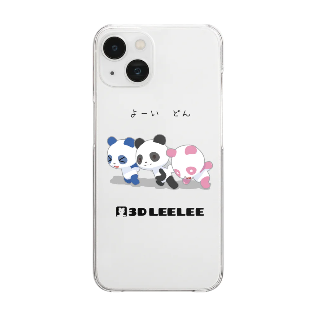 sora × 3D LEELEE Shopのよーい どん 【3D LEELEE】 Clear Smartphone Case