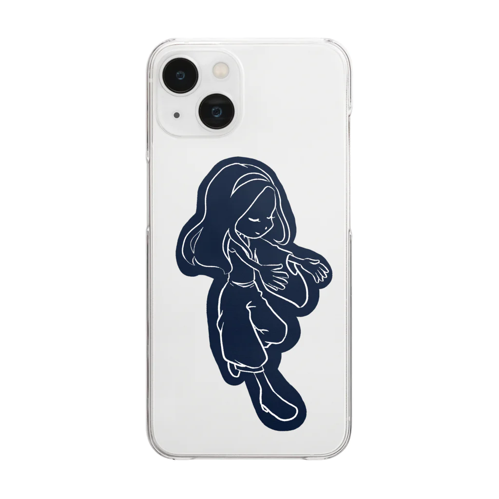 娯楽ノ絵描キヤの白黒な世界 Clear Smartphone Case