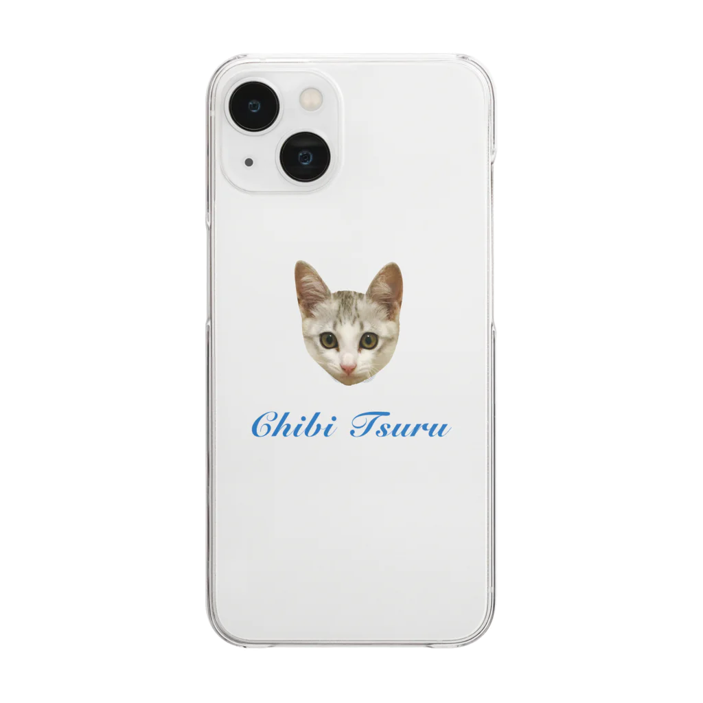 Tsurunyanのちびつる Clear Smartphone Case