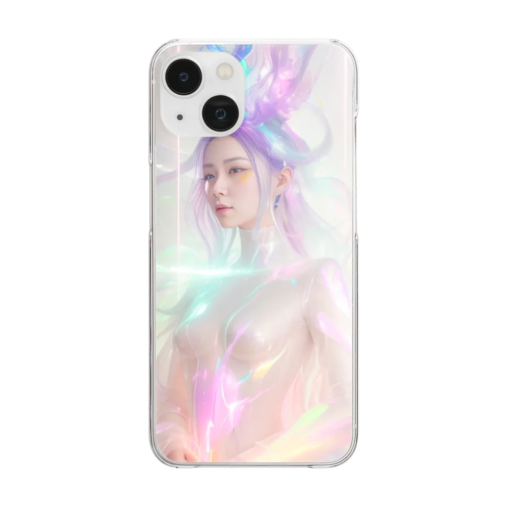 In+u1t0NのWoman with ethereal beauty #004 Clear Smartphone Case