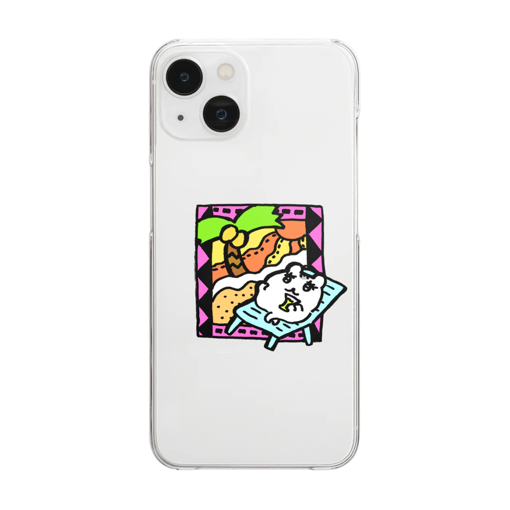 しもむらちべその常夏ハム公ちゃん Clear Smartphone Case