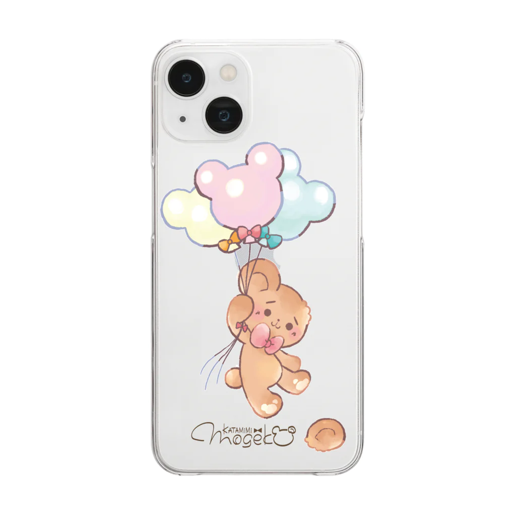 もげこ道の風船もげこちゃん Clear Smartphone Case