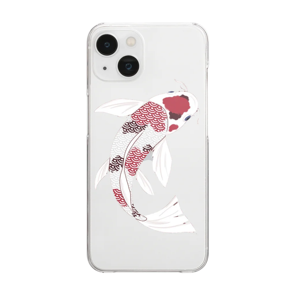 Musicatの錦鯉seigaiha Clear Smartphone Case