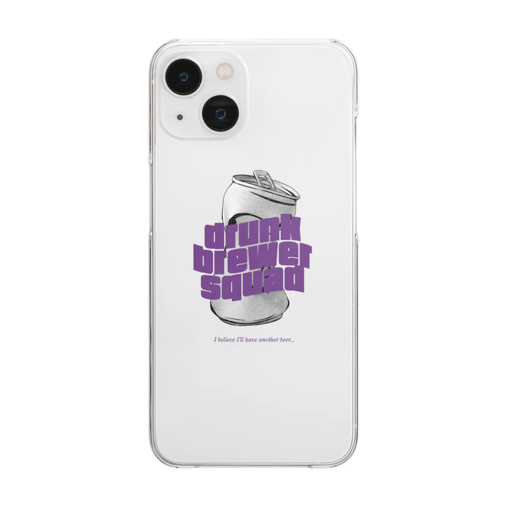 drunk brewer squadのdrunk brewer squad ロゴ(CAN) Clear Smartphone Case