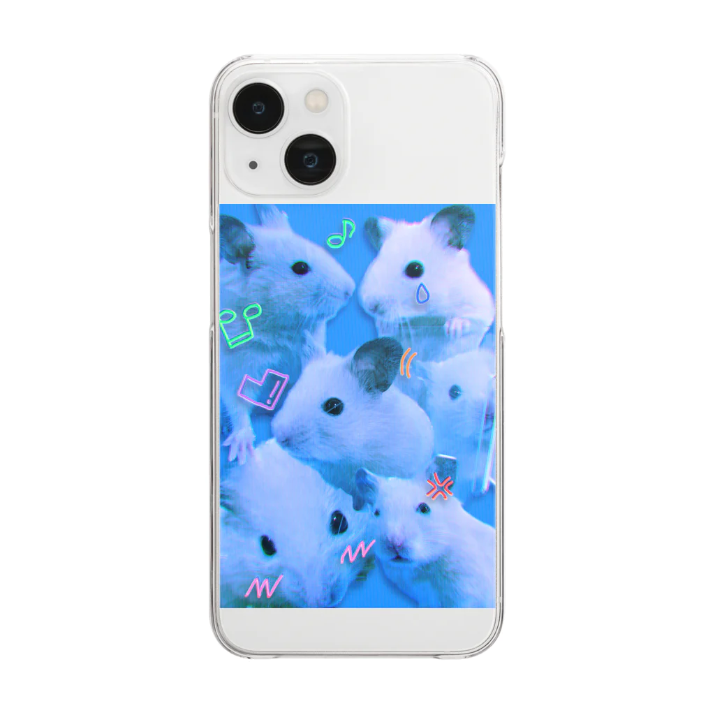 ナマケモノのララ Clear Smartphone Case